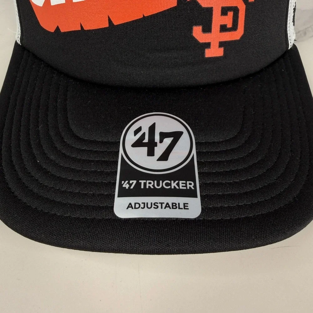 San Francisco Giants Hat Cap Snap Back Mens One Size Black White‎ 47 Baseball